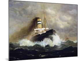 Potsdam Passenger Ship-Fred Pansing-Mounted Giclee Print