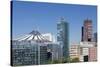 Potsdam Square with Db Tower, Sony Centre and Kollhoff Tower, Berlin, Germany-Markus Lange-Stretched Canvas