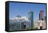 Potsdam Square with Db Tower, Sony Centre and Kollhoff Tower, Berlin, Germany-Markus Lange-Framed Stretched Canvas