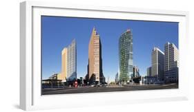 Potsdamer Platz Square with DB Tower, Sony Center and Kollhoff Turm Tower, Berlin, Germany-Markus Lange-Framed Photographic Print