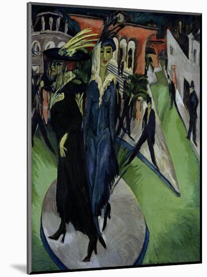 Potsdmer Platz-Ernst Ludwig Kirchner-Mounted Art Print