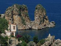 Rocks Towering in Golfo Di Castellammare, Slopello, Sicily, Italy, Europe-Pottage Julian-Photographic Print