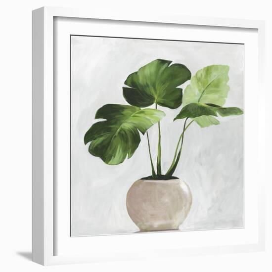 Potted Green Leaves-Asia Jensen-Framed Art Print