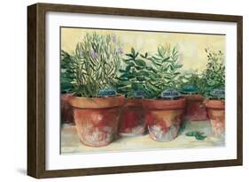 Potted Herbs I-Carol Rowan-Framed Art Print