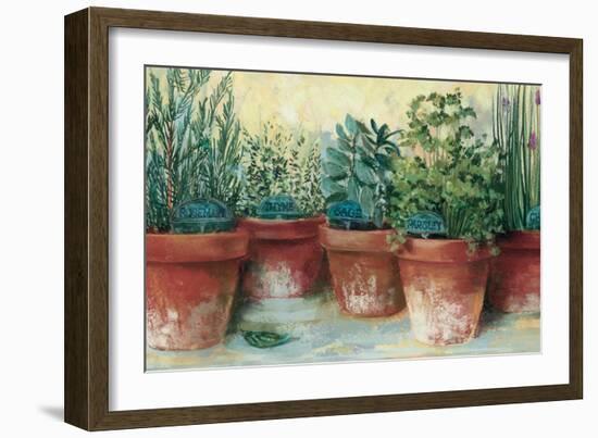 Potted Herbs II-Carol Rowan-Framed Art Print