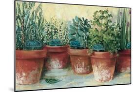 Potted Herbs II-Carol Rowan-Mounted Art Print