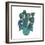 Potted Jewels I Aqua-Farida Zaman-Framed Art Print