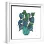 Potted Jewels I Aqua-Farida Zaman-Framed Art Print