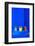 Potted Plants and Bright Blue Paintwork-Matthew Williams-Ellis-Framed Photographic Print