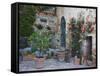 Potted Plants Decorate a Patio in Tuscany, Petroio, Italy-Dennis Flaherty-Framed Stretched Canvas