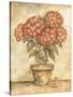 Potted Red Hydrangea-Tina Chaden-Stretched Canvas