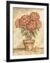 Potted Red Hydrangea-Tina Chaden-Framed Art Print