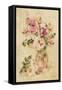 Potted Roses V-Cheri Blum-Framed Stretched Canvas