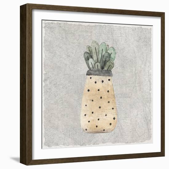 Potted Succulents 1-Kimberly Allen-Framed Premium Giclee Print