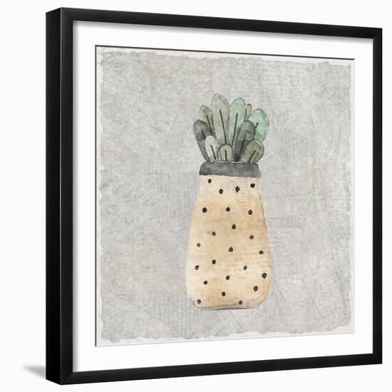 Potted Succulents 1-Kimberly Allen-Framed Premium Giclee Print