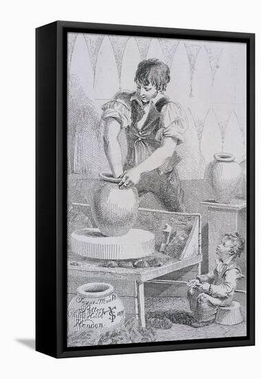 Potter at Work, Cries of London, C1819-John Thomas Smith-Framed Stretched Canvas