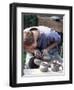 Potter at Work on Wheel at Rustic Fayre, Devon, England, United Kingdom-Ian Griffiths-Framed Photographic Print