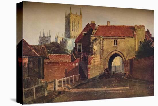 Potter Gate, Lincoln, (1800-184), 1937-Peter De Wint-Stretched Canvas