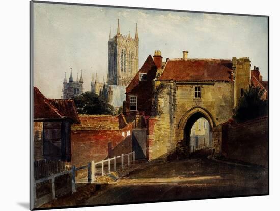 Potter Gate, Lincolnshire-Peter De Wint-Mounted Giclee Print