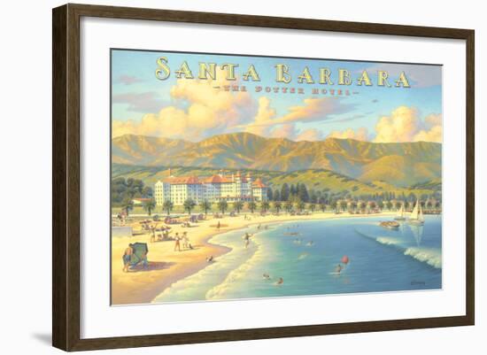 Potter Hotel Santa Barbara-Kerne Erickson-Framed Art Print