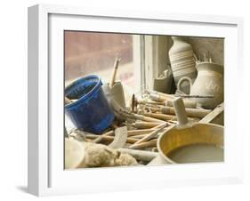 Potter's Tools, Egersund, Norway-Russell Young-Framed Photographic Print