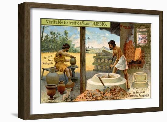Potters in Antiquity, C1900-null-Framed Giclee Print