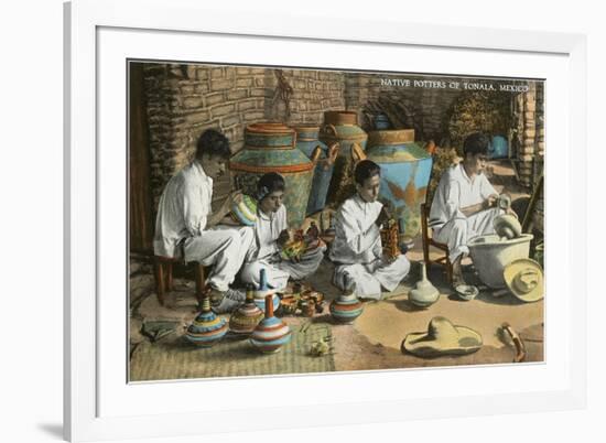 Potters of Tonala, Mexico-null-Framed Premium Giclee Print