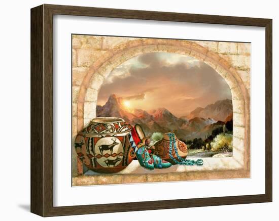 Pottery Arch-Alma Lee-Framed Art Print