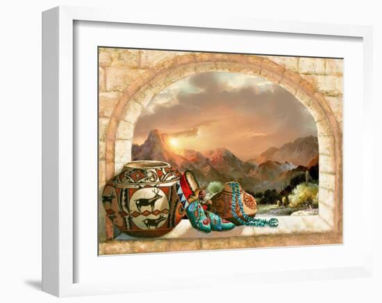 Pottery Arch-Alma Lee-Framed Art Print