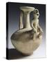 Pottery Brocca Jug with Anthropomorphic Spout-null-Stretched Canvas