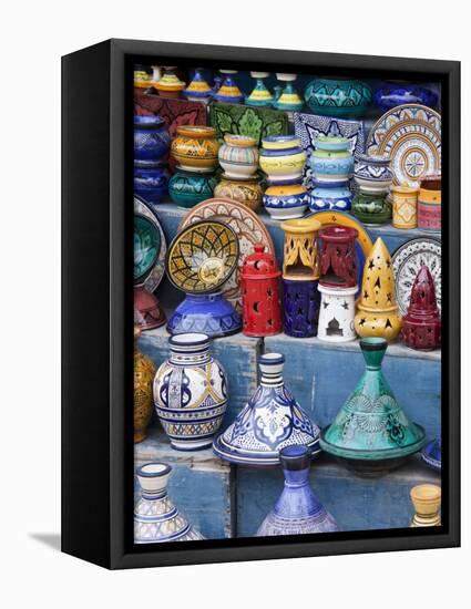 Pottery, Essaouira, Morocco-William Sutton-Framed Stretched Canvas