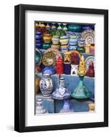 Pottery, Essaouira, Morocco-William Sutton-Framed Premium Photographic Print