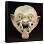 Pottery Feline Mask, Artifact Originating from La Tolita-null-Framed Stretched Canvas