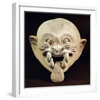 Pottery Feline Mask, Artifact Originating from La Tolita-null-Framed Giclee Print