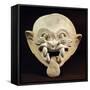 Pottery Feline Mask, Artifact Originating from La Tolita-null-Framed Stretched Canvas