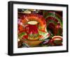 Pottery for Sale at a Market Stall, Lourmarin, Vaucluse, Provence-Alpes-Cote D'Azur, France-null-Framed Photographic Print