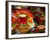 Pottery for Sale at a Market Stall, Lourmarin, Vaucluse, Provence-Alpes-Cote D'Azur, France-null-Framed Photographic Print