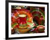 Pottery for Sale at a Market Stall, Lourmarin, Vaucluse, Provence-Alpes-Cote D'Azur, France-null-Framed Photographic Print