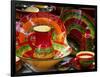 Pottery for Sale at a Market Stall, Lourmarin, Vaucluse, Provence-Alpes-Cote D'Azur, France-null-Framed Photographic Print