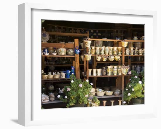 Pottery for Sale, Oaxaca, Mexico, North America-R H Productions-Framed Photographic Print