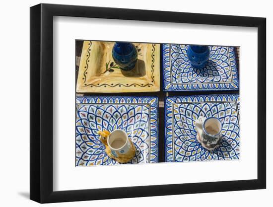 Pottery for Sale, Tabarka, Tunisia, North Africa-Nico Tondini-Framed Photographic Print