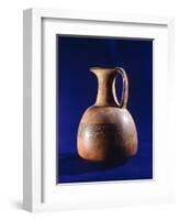 Pottery Jug Showing Geometric Decorations Originating from Peru-null-Framed Giclee Print