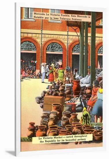 Pottery Market, Puebla, Mexico-null-Framed Art Print