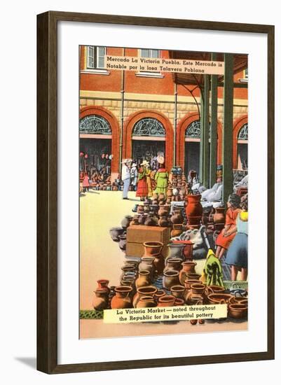 Pottery Market, Puebla, Mexico-null-Framed Art Print