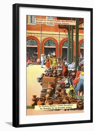 Pottery Market, Puebla, Mexico-null-Framed Art Print