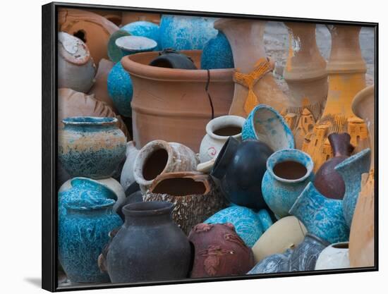 Pottery on the Street in Cappadoccia, Turkey-Darrell Gulin-Framed Photographic Print