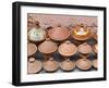 Pottery Pans (Tajiniere) for Sale, Souk in the Medina, Marrakech (Marrakesh), Morocco, North Africa-Nico Tondini-Framed Premium Photographic Print