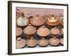 Pottery Pans (Tajiniere) for Sale, Souk in the Medina, Marrakech (Marrakesh), Morocco, North Africa-Nico Tondini-Framed Photographic Print