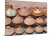 Pottery Pans (Tajiniere) for Sale, Souk in the Medina, Marrakech (Marrakesh), Morocco, North Africa-Nico Tondini-Mounted Photographic Print