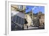 Pottery Shop, Fountain and Cathedral in Spring, Amalfi-Eleanor Scriven-Framed Photographic Print